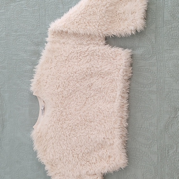 Arizona Jean Company Fluffy Faux Fur Cream Pull Over Sweater/Size XL - Picture 4 of 9